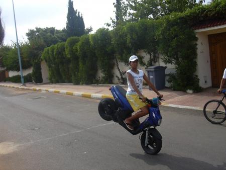 stoppies vue caméra
